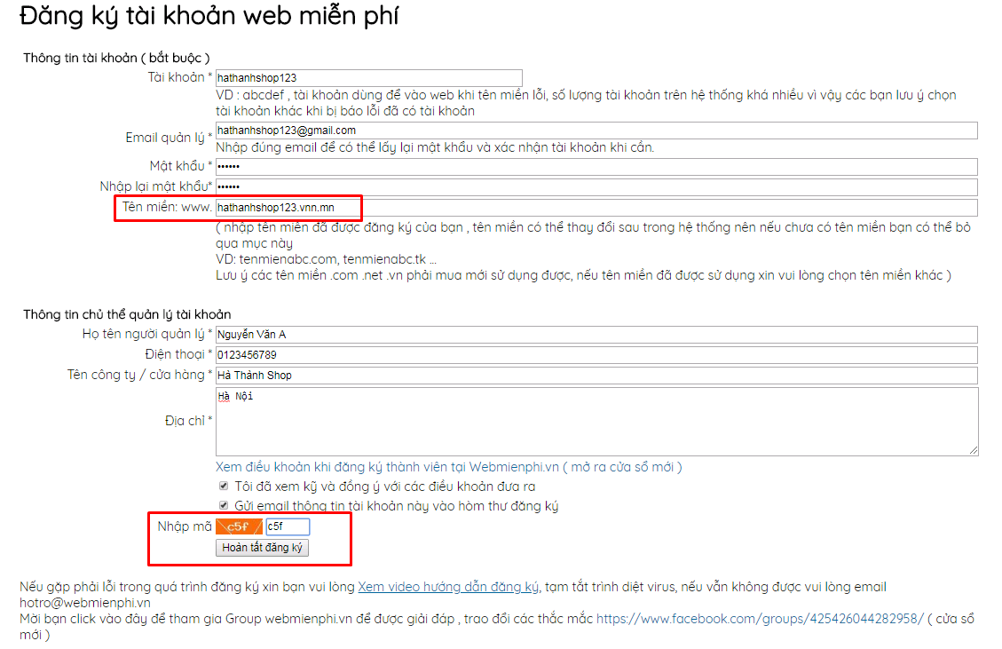 tạo web bán hàng miễn phí